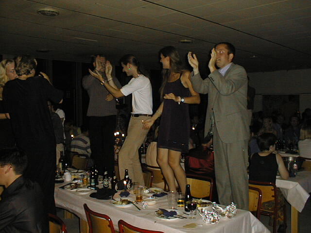 Dancing on the tables